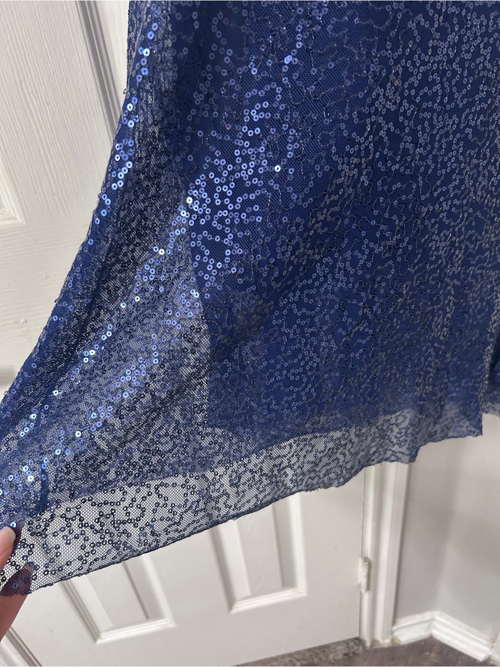 Victoria's Secret Sequined Nightie in Vibrant Blue Size Medium - Picture 5 of 9